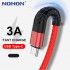 1m 2m 3m USB C 型数据线适用于三星 Galaxy S20 3A 快速充电线 USB C 数据线适用于华为 P40 小米红米充电器长线