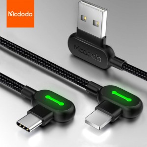 MCDODO 3A USB C 型电缆 Micro USB 快速充电手机充电器数据线适用于 iPhone 13 12 11 Pro Max 8 7 华为小米三星