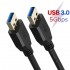 USB 公头到公头电缆 USB A 到 USB 电缆 USB 3.0 电缆双端 USB 线 5Gbps 用于散热器硬盘 USB 3.0 延长线