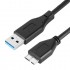 USB 3.0 A 型转 USB3.0 Micro B 公头适配器电缆数据同步电缆线用于外部硬盘驱动器磁盘 HDD 硬盘驱动器电缆