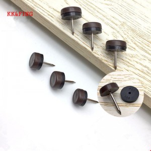 KK&FING 20 PCS 椅子桌家具腿底脚塑料垫滑动防滑钉木地板家具保护器噪音杀手