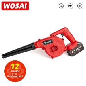 WOSAI 20V 花园无绳鼓风机真空清洁鼓风机用于吹尘除尘电脑收集器手动电动工具